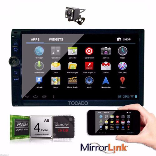 7&#034; 2din car gps wifi 3g stereo dvd player car radio quad core android bt+camera