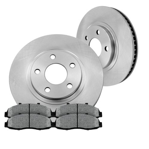 Front quality 312 mm oe brake disc rotors and metallic pads pair set kit a4