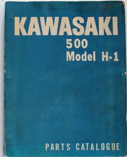 Original kawasaki h1, mach iii  parts catalogue with collision estimating sheet