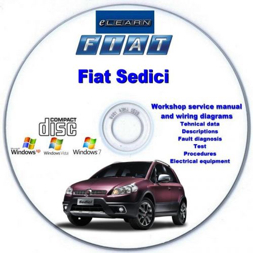Fiat sedici elearn – multilingual factory repair manual cd