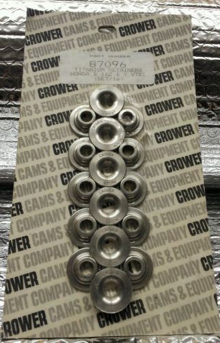 Crower #87096 titanium retainers for honda d 16z &amp; y vtec (set/16)