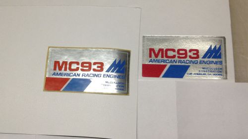 Mcculloch kart shroud decal mc93 mc-93 mc 93