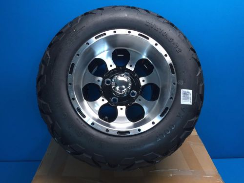 Ezgo 21x10.50-12 vx tire with machined revolver wheel assembly