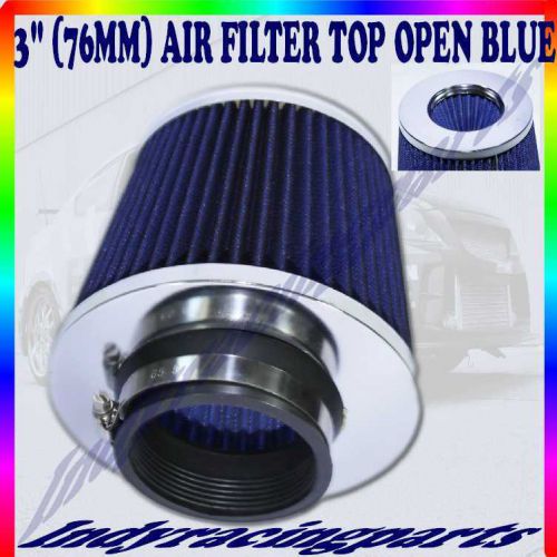 3&#034; air filter top open w/clamp universal 76mm filter for air intake
