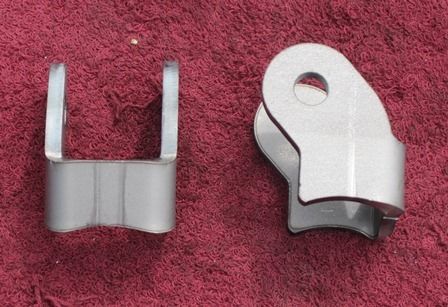 Weld on paired shock bracket / tab - curved (pair) - new - off road - universal