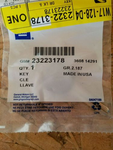New gm 23223178 key blank 2014 impala
