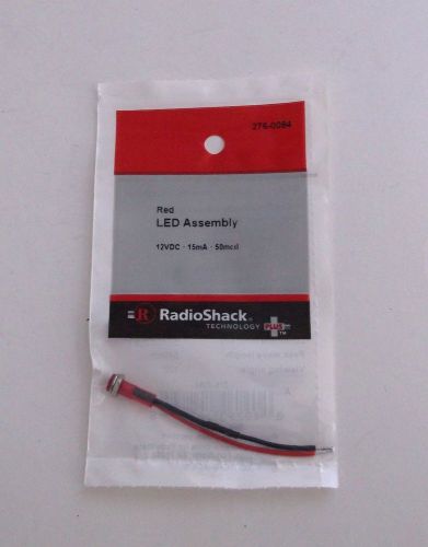 Radio shack vintage style 12 volt dc pre-wired red led indicator light