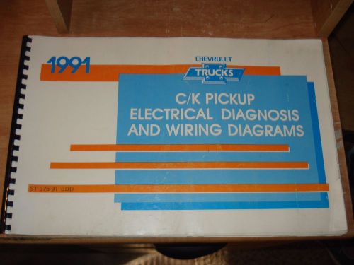 1991 chevy c/k truck wiring diagrams shop service manual repair