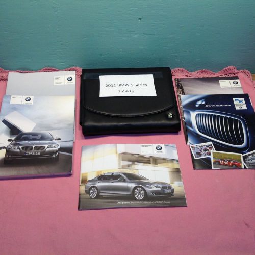 2011 bmw 5 series 528 535 550 i xdrive owners manual &amp; case