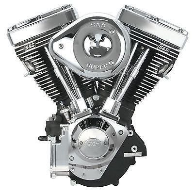 S&amp;s cycle v111 engine 106-5704 harley motor wblack 1984-99 evolution super ecarb