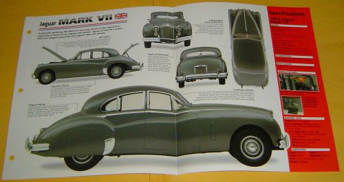1954 jaguar mark 7 vii 6 cylinder 3442cc 2 su carbs imp info/specs/photo 15x9