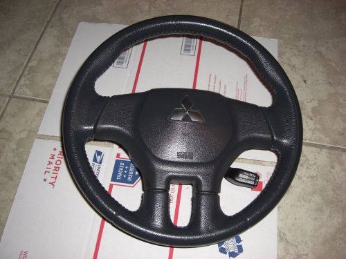 06 07 08 mitsubishi eclipse air bag front driver and leather steering wheel oem