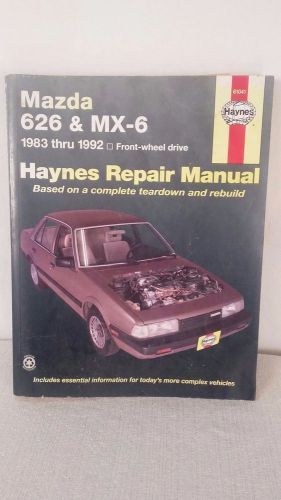 Mazda 626 &amp; mx-6 1983 thru 1992 front-wheel drive  haynes repair manual