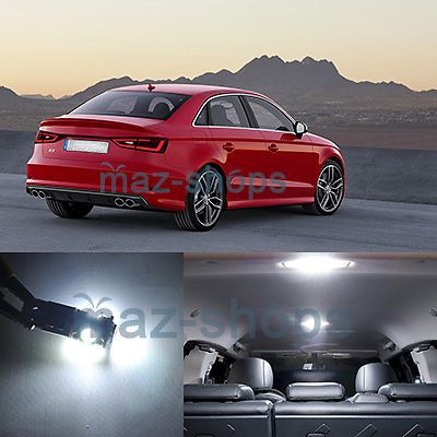 Canbus white 12 pieces car led interior lights package fit 06-13 audi a3 s3 8p