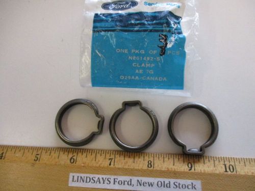 3 pcs in 1 ford bag &#034;clamp&#034; n801492-s, ae7g, nos free shipping