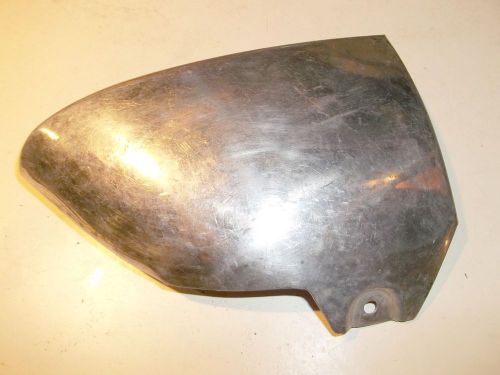 Nos 1952 oldsmobile small chrome bottom of stone guard piece under the door