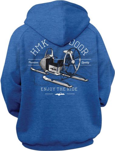 Hmk old school hoodie sweatshirt mens xl blue hm2fzoldblxl