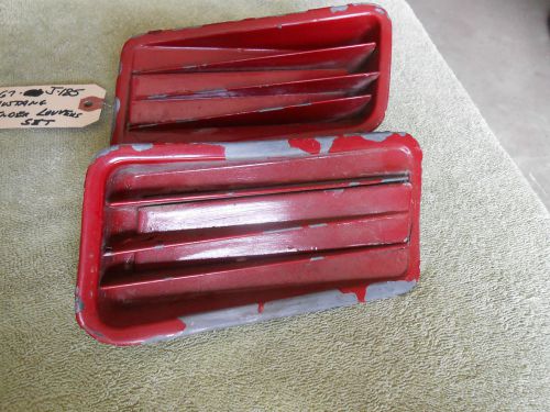 1967  mustang  left hand front fender louvers , (set of two)