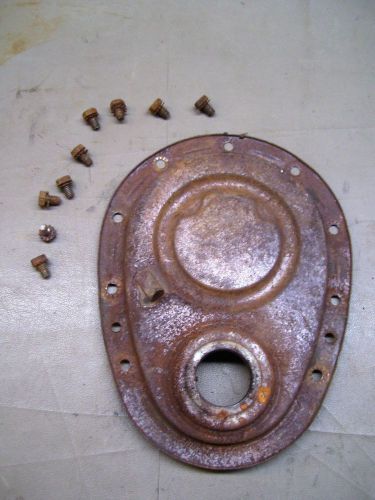 1955 cadillac timing chain cover 331 cid engine front oil slinger 54 53 used