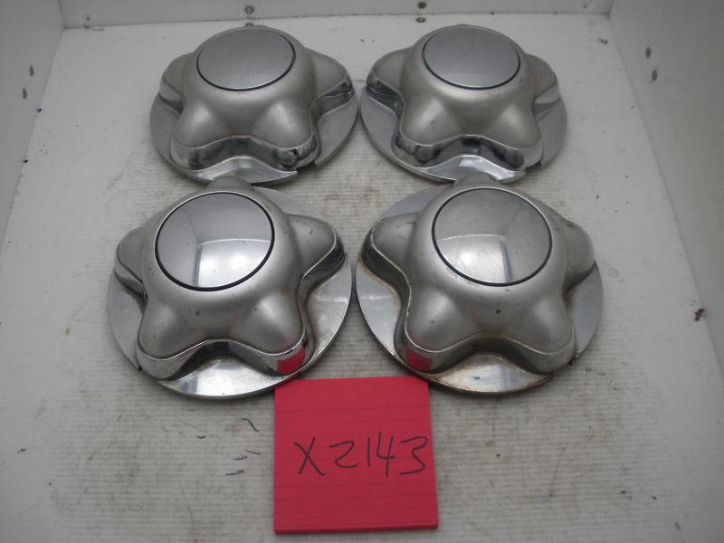 Lot of 4 97 98 99 00 ford expedition f150 paint/chrome wheel center caps hubcaps