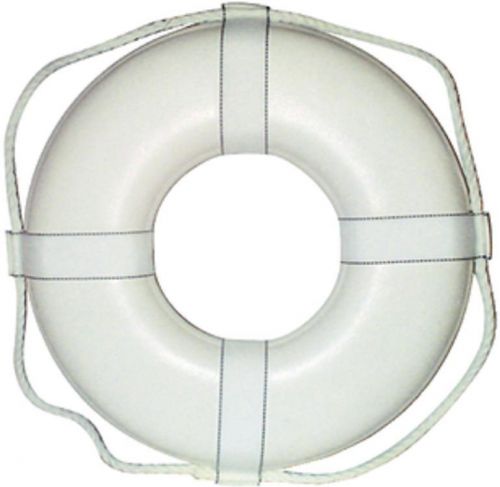 Cal june gw20 20&#034; white ring buoy w/straps