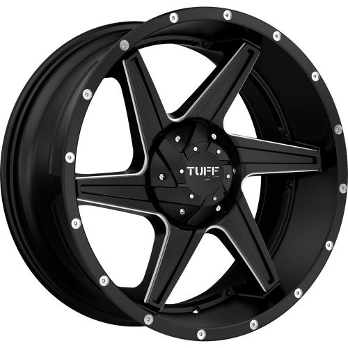 18x9 black milled tuff t11 5x4.5 &amp; 5x5 +10 wheels discoverer stt pro tires