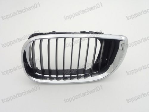 1pc lh replacement half chrome front grille grill for bmw 3-series e46 2001-2004