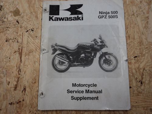 Kawasaki ninja 500 gpz 500s factory repair manual 1994