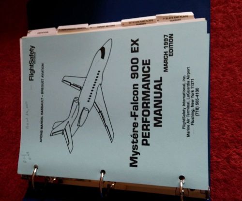 Myste&#039;re-falcon 900ex performance manual from march 1997