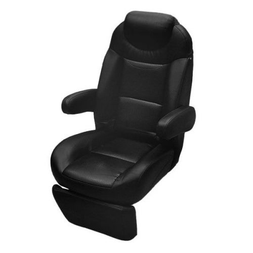 Tracker deluxe reclining marine boat high back captain chair w leg rest - single