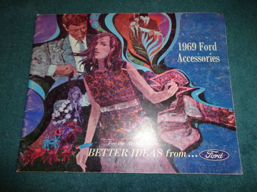 1969 ford pictured accessories catalog original / mustang torino t-bird galaxie+