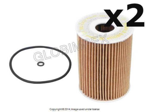 Mercedes w164 (2007+) oil filter kit set of 2 mahle-knecht +1 year warranty