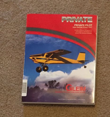 Gleim private pilot faa written knowledge test prep book 2016