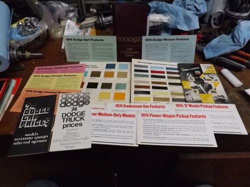 Mopar vintage car literature manual 1974