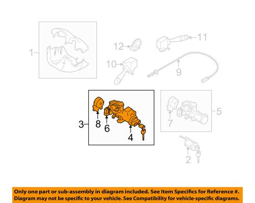 Suzuki oem 07-08 sx4-ignition lock cylinder 3710666811