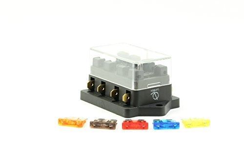 *fast shipping* lumision 4 way automotive fuse block terminal box with 5 fuses