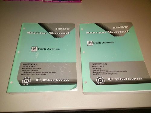 1997 buick park avenue factory service manuals 2 volume set