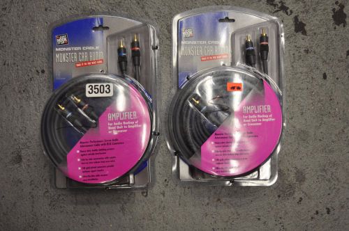 Monster cable monster car audio rca  16ft each new #3503