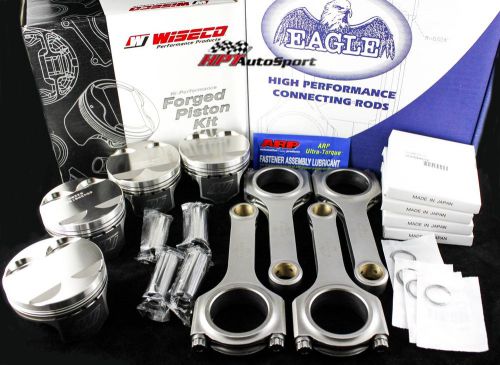 Wiseco pistons &amp; eagle rods acura integra b18c b18c1 81.5mm k542m815ap/crs5430a3