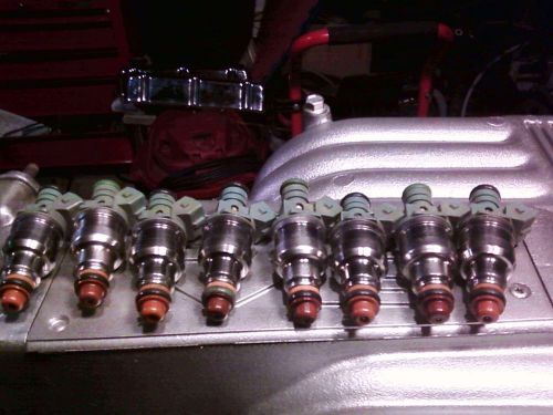 Mustang racing 24lb blue top fuel injectors high impedance like new