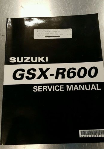Suzuki gsx-r600 service manual 2001