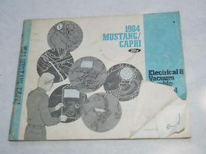 1984 ford mustang capri electrical vacuum troubleshooting service manual evtm