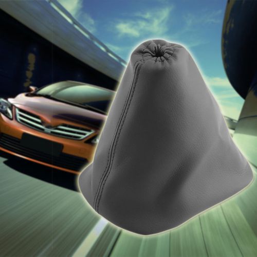 Leather gear shift gear knob boot dustproof cover for toyota carola gray new om