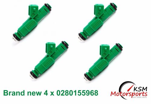4 x  0280155968 green giant fuel injector fits bosch 42 lb/hr 440cc volvo turbo