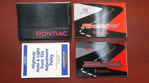 1998 pontiac trans am factory gm original owners manual set complete near mint