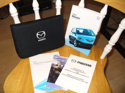 2004 04 mazda 3 owners manual with case 39