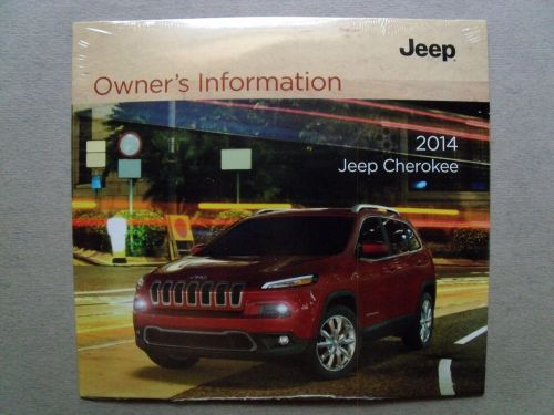 2014 jeep cherokee owner&#039;s information dvd manual / factory sealed !!