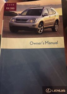 Lexus owner&#039;s manual for 2008 rx350