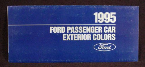 1995 ford car  paint color chip brochure - mustang / t-bird / crown vic /  etc