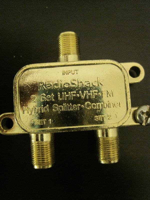 Radioshack 2 setuhf/vhf/fm hybrid splitter combiner 